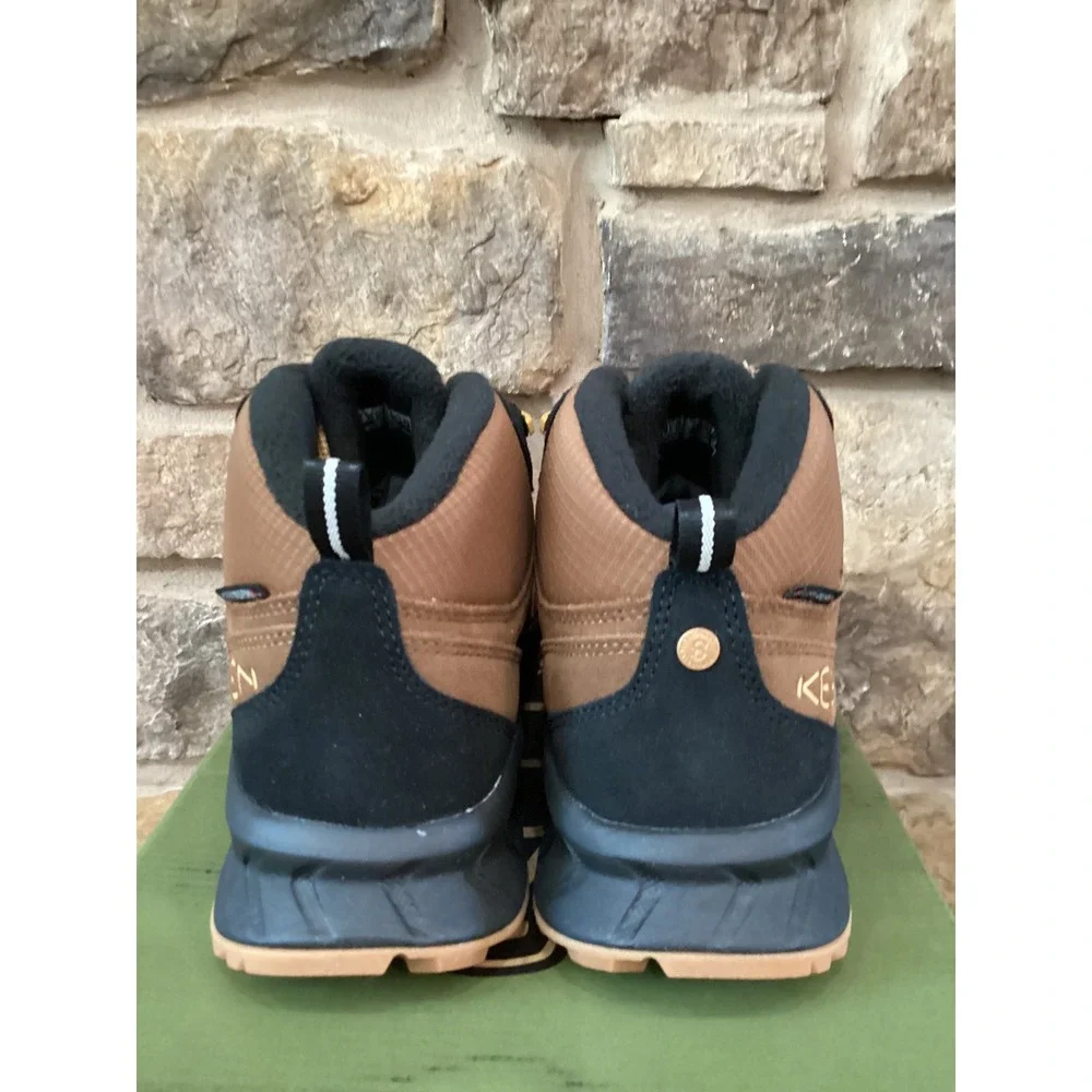 Keen Hightrail Mid Polar Women 8.5 Waterproof Hiking Boots Chipmunk Bison New